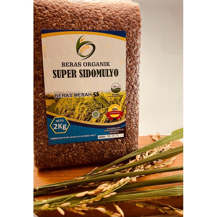 

Beras Merah Sosoh Organik Super Sidomulyo 2 Kg