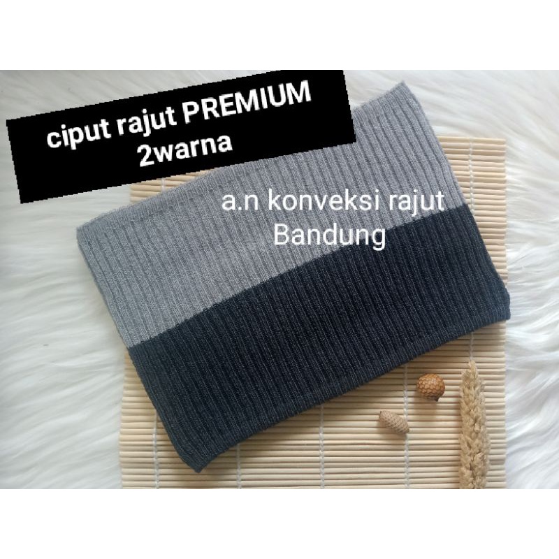 ciput rajut  premium 2warna inner rajut premium bandana rajut