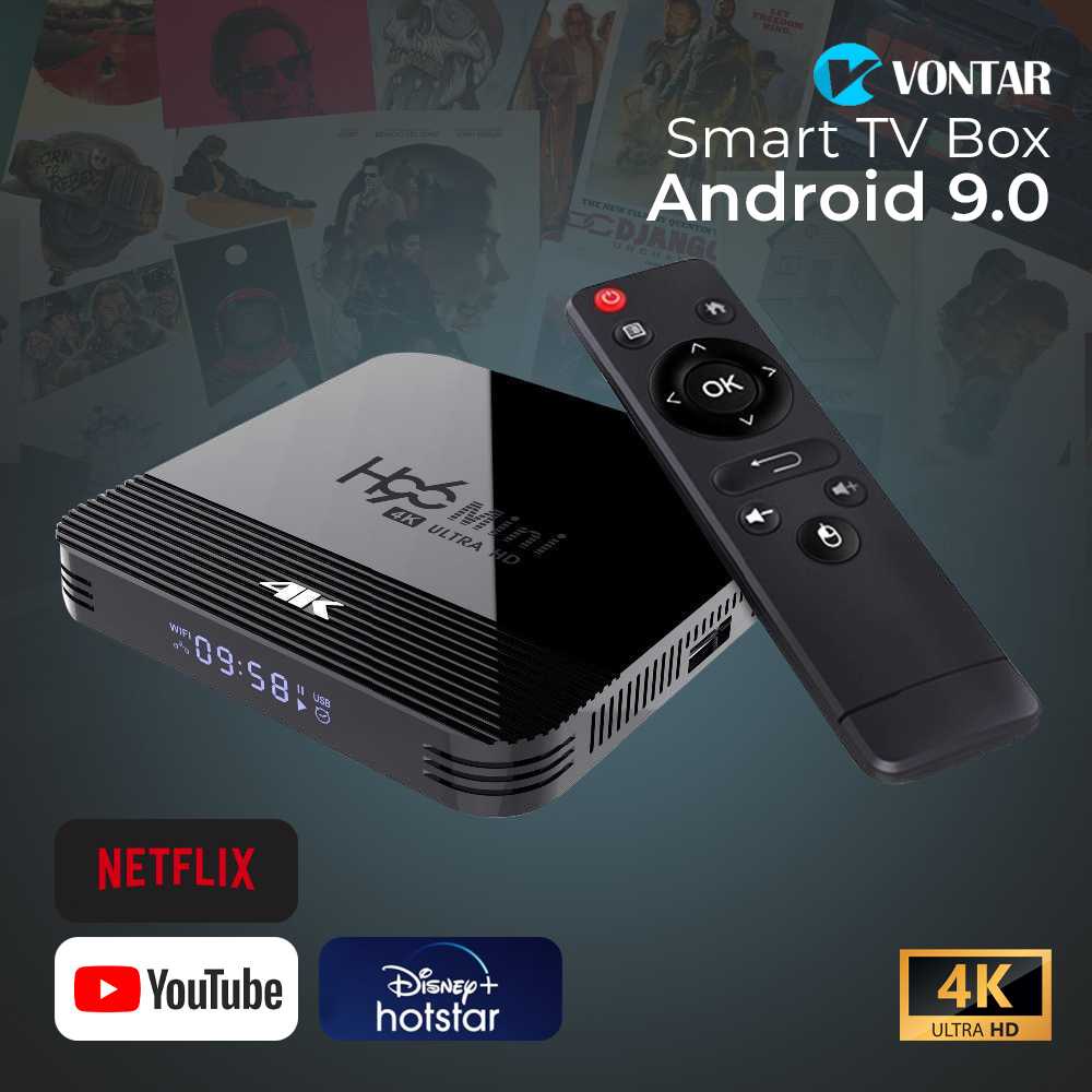 Vontar Smart TV Box Android 9.0 4K 2GB 16GB - H96 / Set Top Box DVB T2 Analog To Digital STB DVB T2 