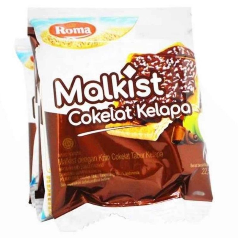 

ROMA MALKIST COKLAT KELAPA SACHET [ 1 PAK ISI 10]