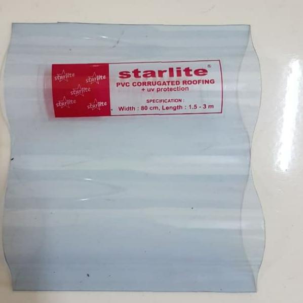 Fiber gelombang + UV protection 2.4m / Atap fiber gelombang pvc