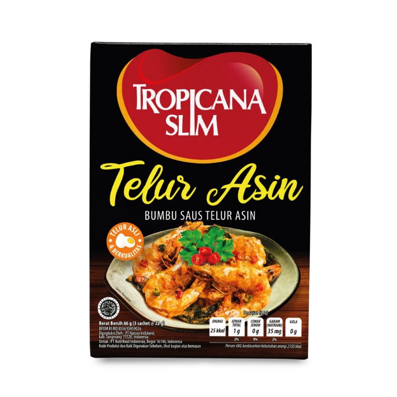 

Tropicana Slim Bumbu Saus Telur Asin 66gr (3scht)