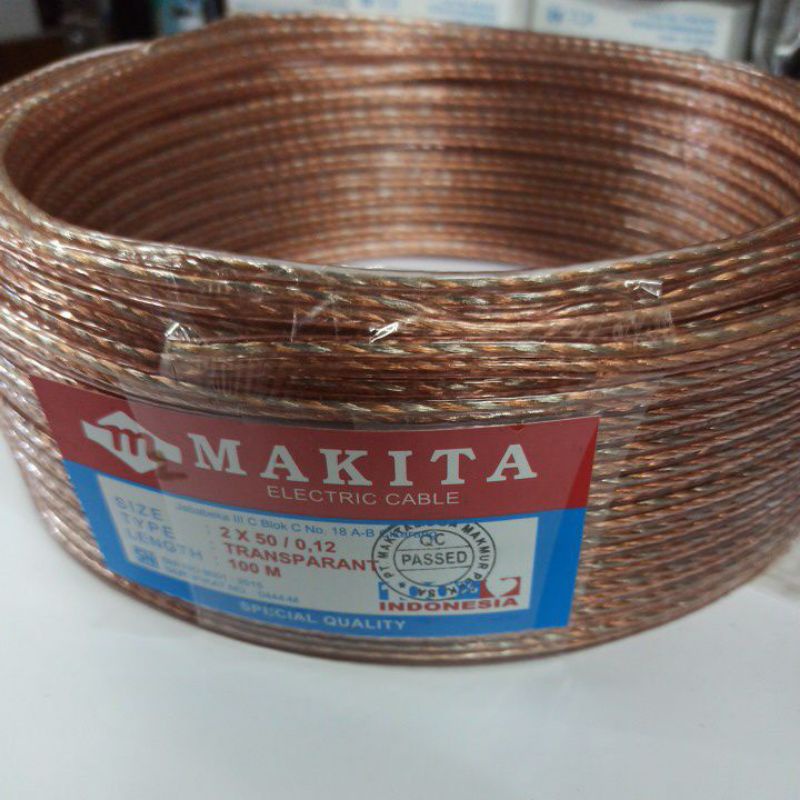 Kabel speaker meteran MAKITA 2 X 50 / 0,12
