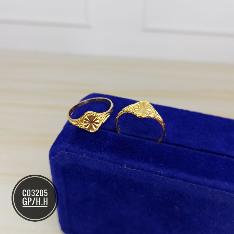 Cincin xuping Fashion Rhodium Warna 24k (UK 8) C03205