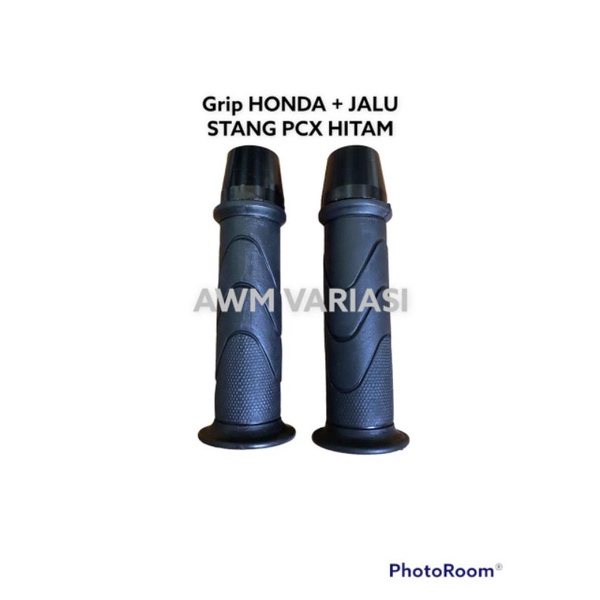 PROMO HANDGRIP SARUNG GAS KAZE SET JALU STANG MODEL PCX HITAM KIRI KANAN HARGA SEPASANG MURAH UNIVERSAL