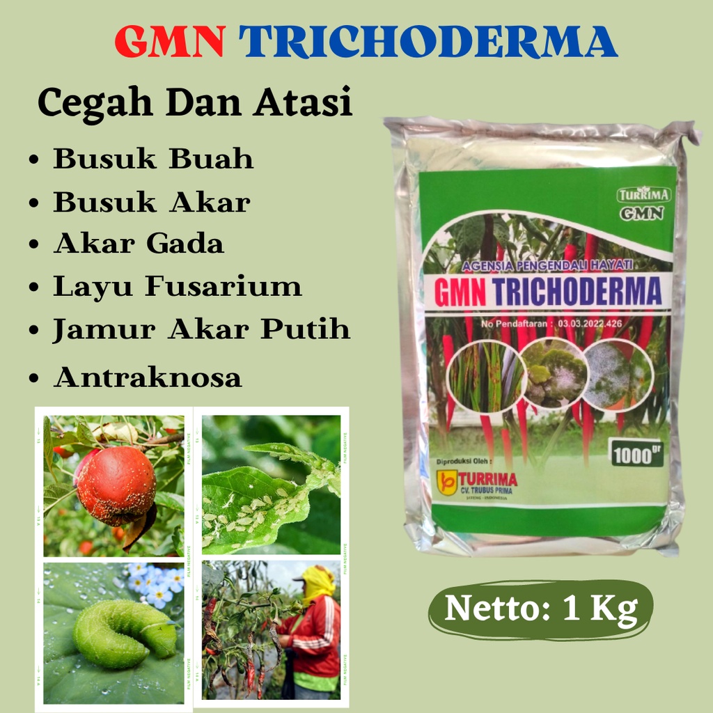 PUPUK TRICHODERMA 1 KG, Pupuk Anti Rontok Bunga Dan Buah, Pupuk Anti Hama
