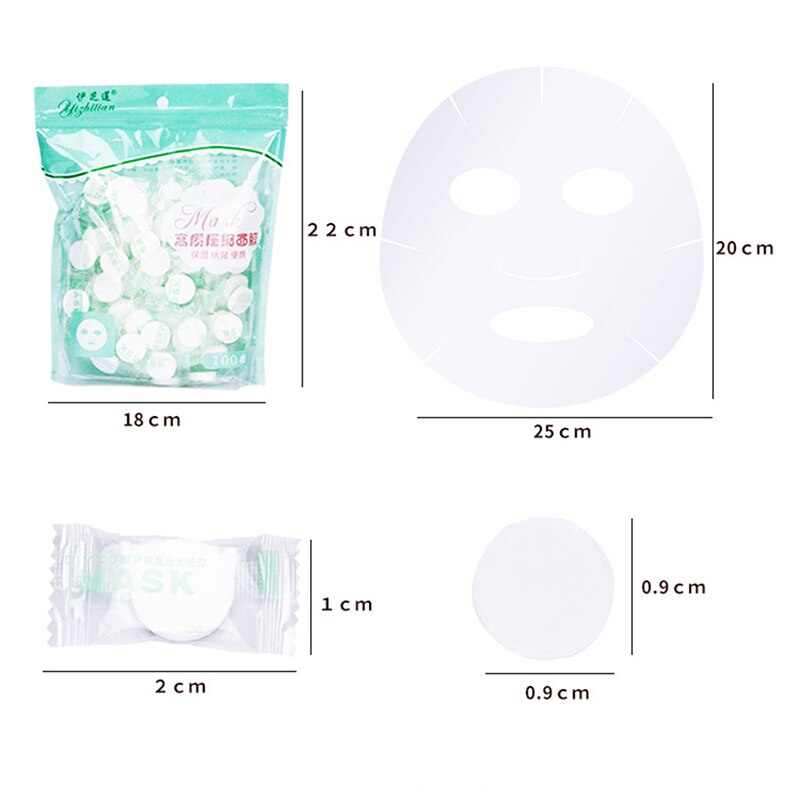 Tablet Compressed Paper Mask Sheet TABLET SIMPLE MASKER WAJAH Topeng Facial Kertas Kapas Kompres Pelembab Natural