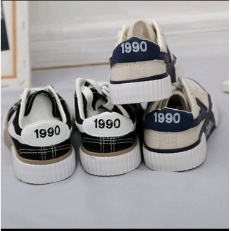 SNEAKERS WANITA KANVAS TALI 1990