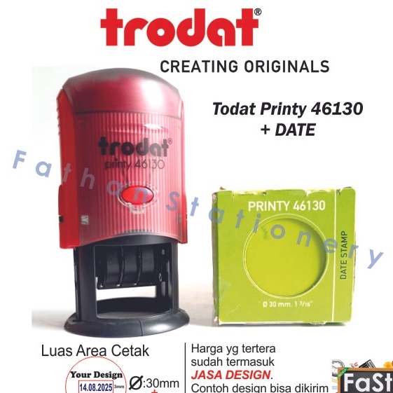 

Stempel Otomatis + Tanggal Trodat Printy 46130