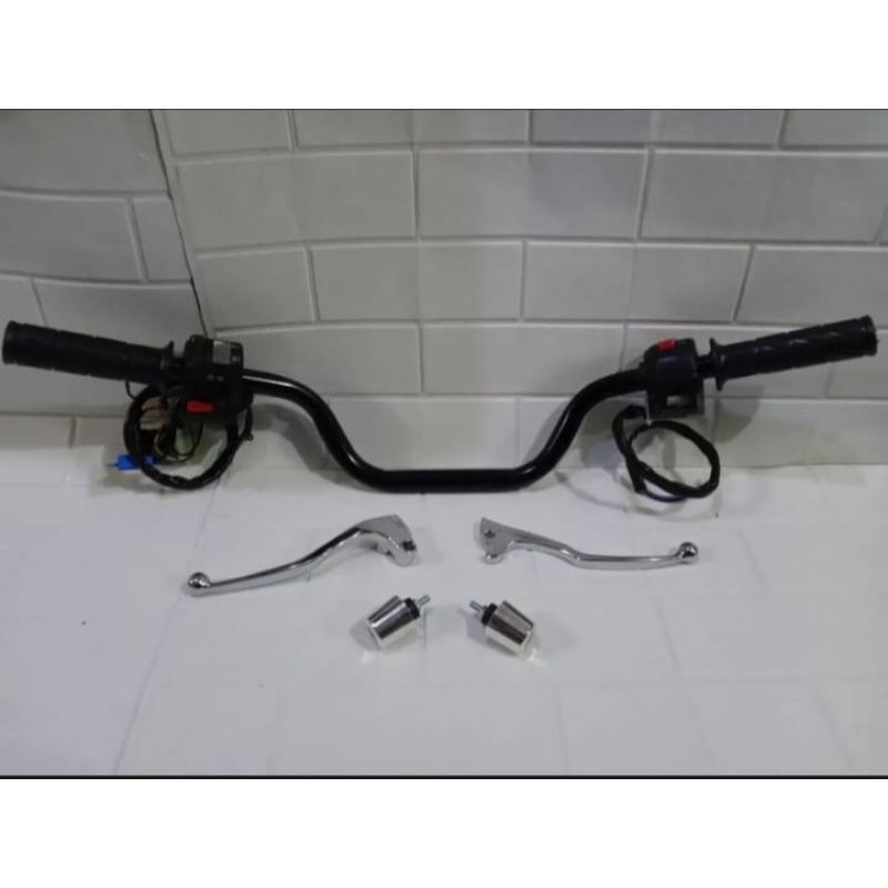 Paket Lengkap Stang Vixion Old Plus Saklar Holder Kanan Kiri Plus Grip Lengkap Sesuai Gambar Kualitas Terbaik