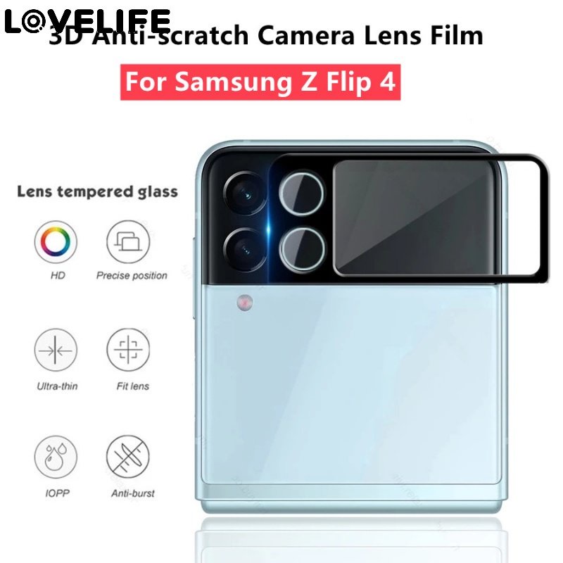 Pelindung Lensa Kamera Tempered Glass Anti Gores Untuk Samsung Galaxy Z Flip 4