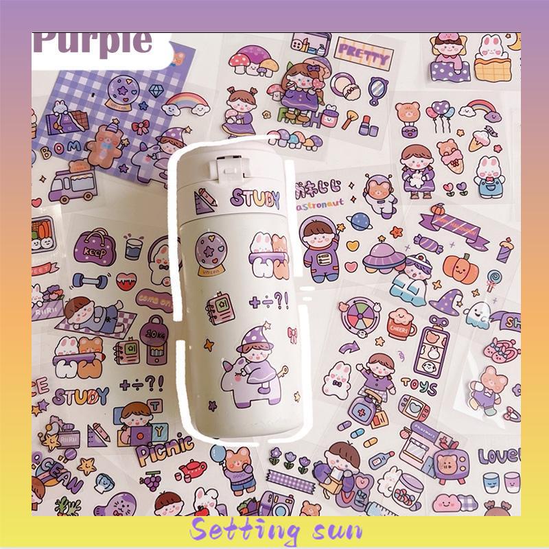 20PCS/Set Stiker Motif Kartun Korea Lucu Anti Air Dekorasi pola kecil Handbook Scrapbook DIY TN