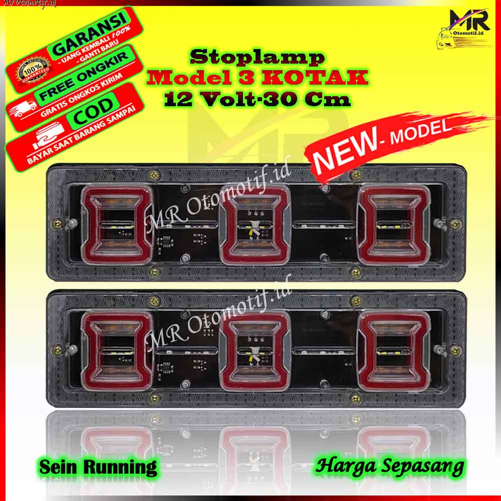 Jual Lampu Rem Belakang Stop Lamp Led Model Terbaru Kotak Tj Truk