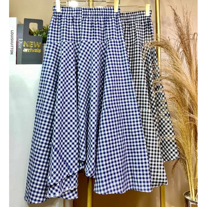 Rok Import 7/8 Motif Kotak Kotak