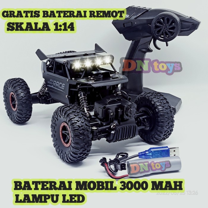 Mobil Remote Kontrol Rc Rock Crawler Monster Body Metal Aloy