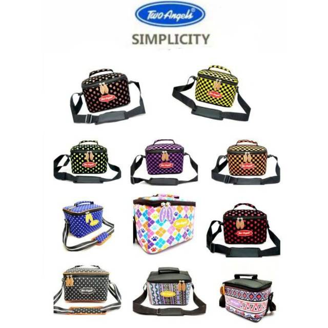 Cooler Bag Asi Simplicity Free 3 ice Gel / free 5 ice gel /  Two Angels Cooler bag / TAS BAYI TAS PENYIMPANAN ASI / DIAPERS BAG BABY