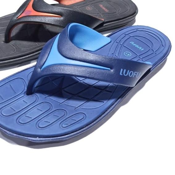 1139 sandal pria luofu jepit sendal cowok karet import