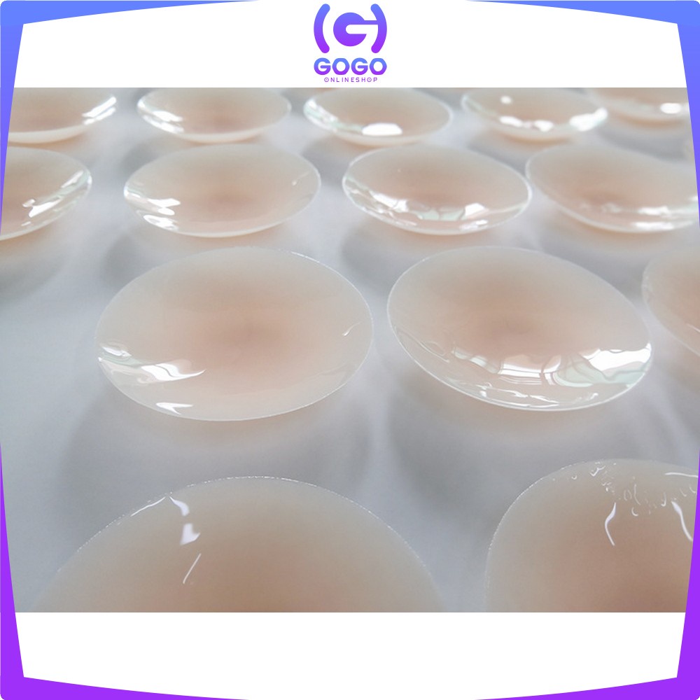 GOGO-P374 Nipple Silicone Pad Bra Penutup Putting Perekat Silikon Payudara / Silicone Bra / Bra Penutup Puting Silikon Gel / Silicon Nipple Cover