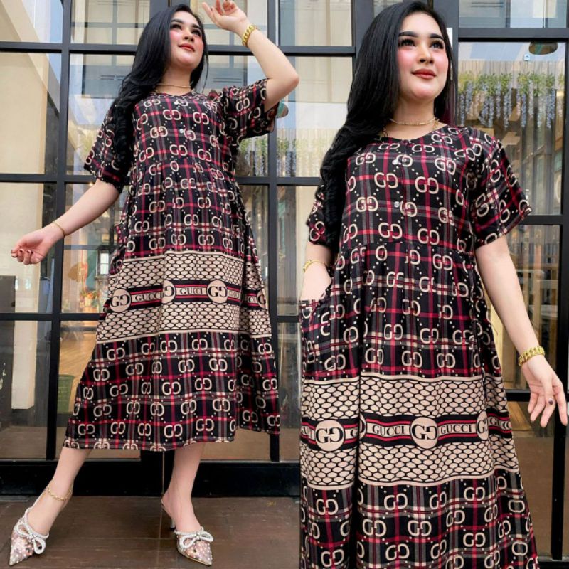 Cibi Malkis Baju Tidur Lengan Pendek Busui Daster Wanita Batik Rayon Pekalongan Murah