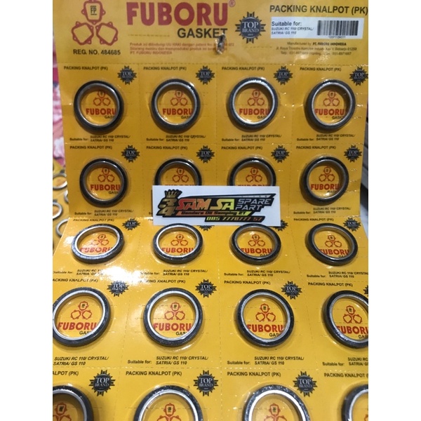 Fuboru Packing knalpot Suzuki RC110, Crystal, Satria Hiu Lumba , Tornado GS