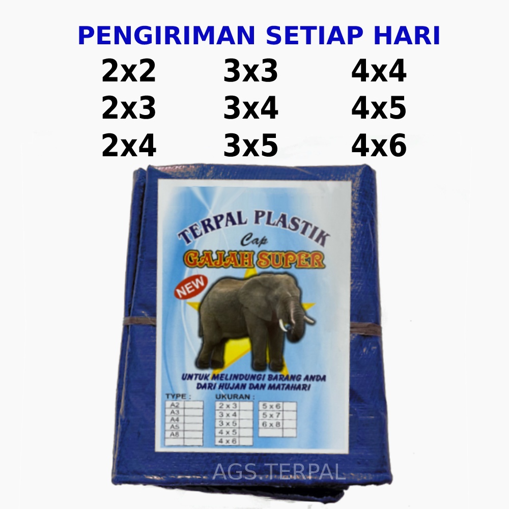 MURAH TERPAL 3x5 TERPAL PLASTIK A2 A3 GAJAH SUPER 3x5 TERPAL TERMURAH 3x5 TERPAL CAP GAJAH 3x5