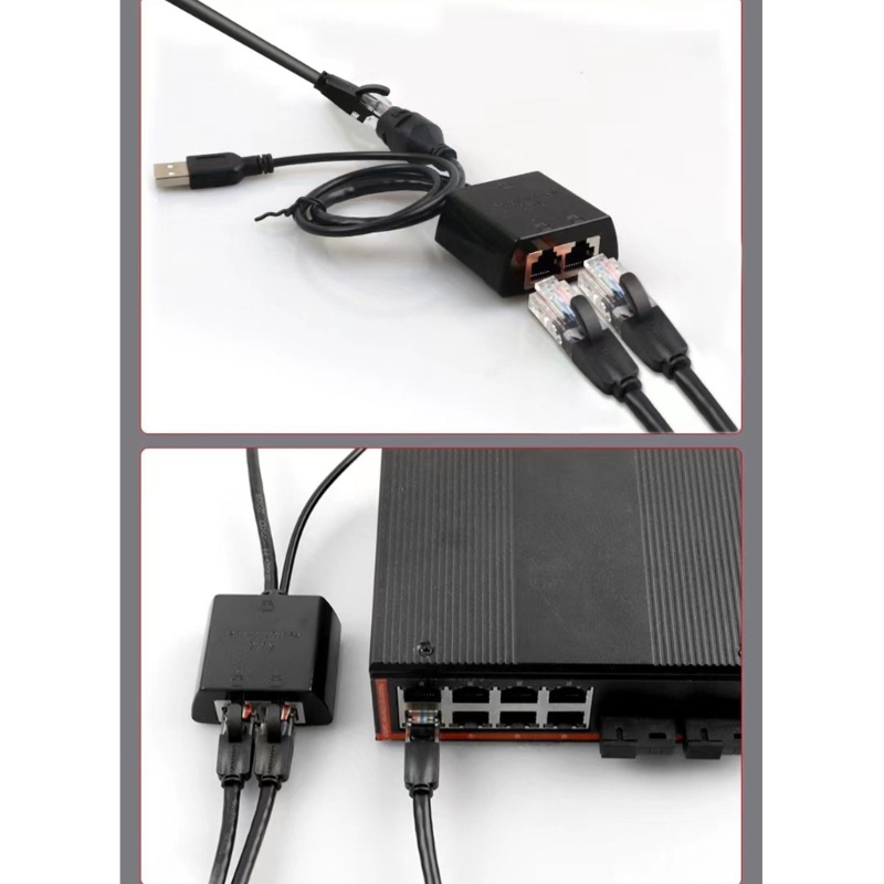 Btsg 1ke 2ways LAN Eterna Kabel RJ45 Female Splitter Connector Adapter