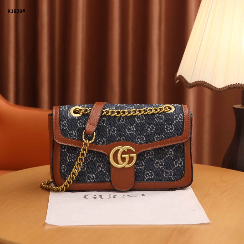 GC GG Canvas Shoulder Bag 1829