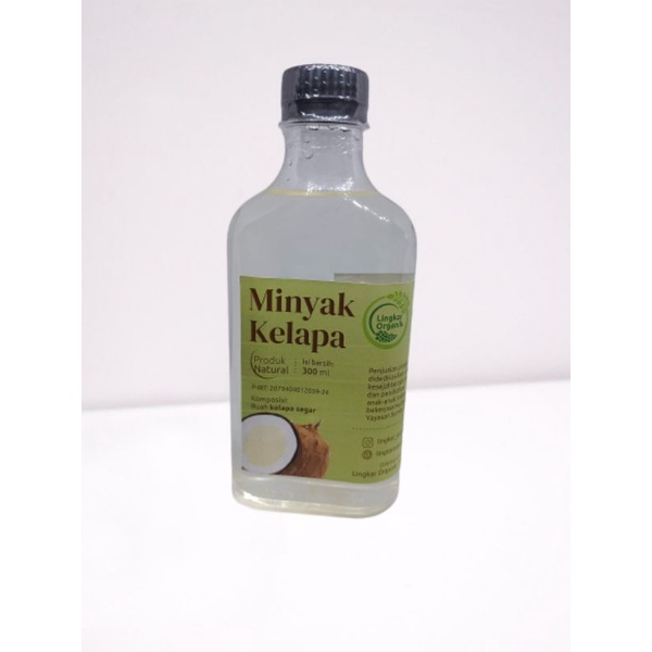 MINYAK KELAPA ORGANIK KEMASAN 300ML DARI LINGKAR ORGANIK UNTUK MPASI BAYI