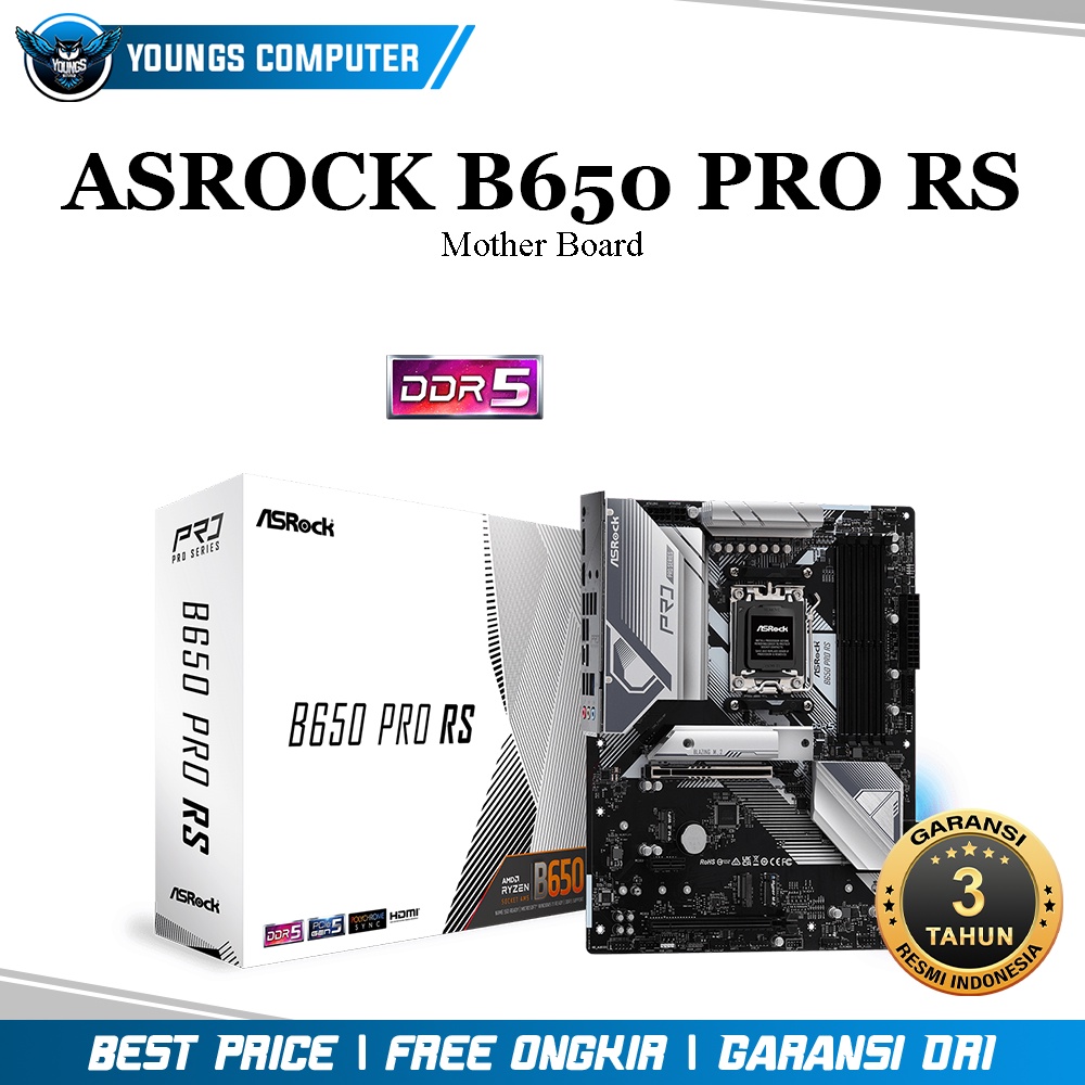 ASROCK B650 PRO RS | Mother Board AMD DDR5 AM5 ATX