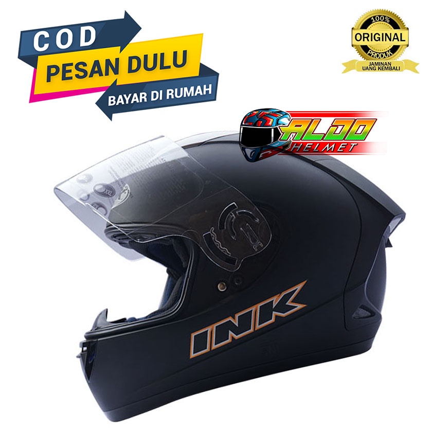 HELM INK | INK CL-MAX | HELM INK CL MAX BLACK DOFF ORIGINAL | Free packing dus & bubble wrap