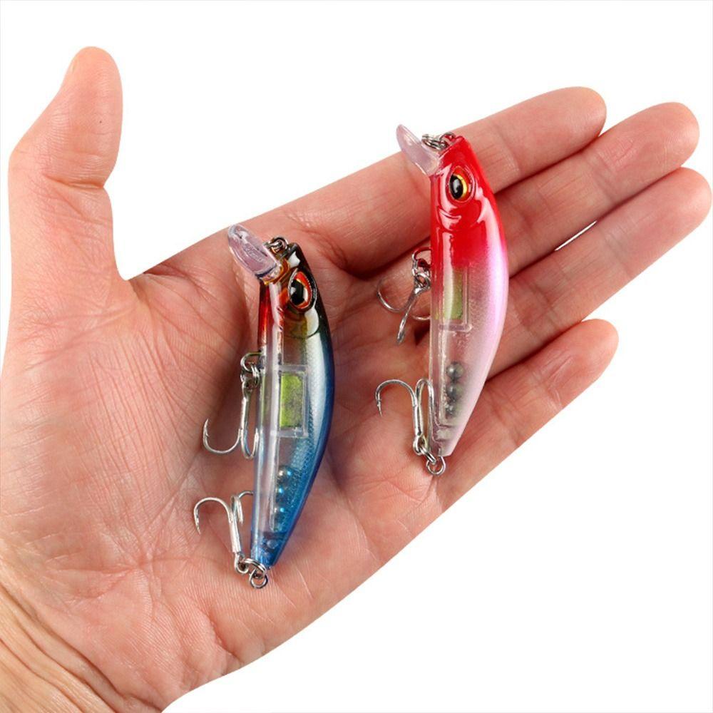 Chookyy Umpan Ikan Kecil 3D Mata Belang bass Wobbler Tackle Minnow Lures