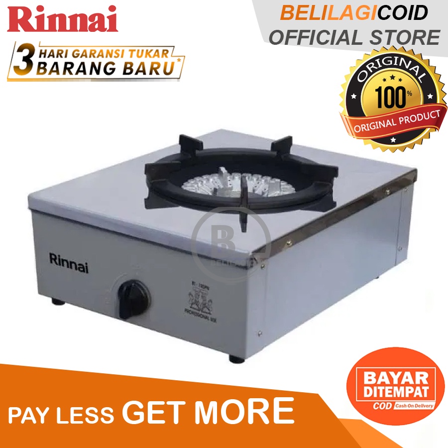Rinnai Kompor Gas 1 Tungku Professional RI 1 RSP / Kompor Gas Rinnai 1 Tungku RI-1 RSP / Kompor Heav