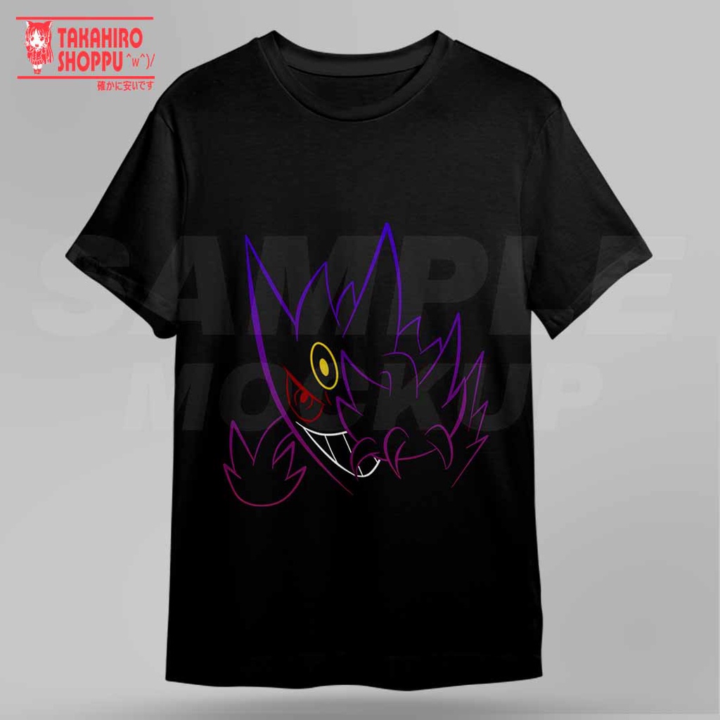 Baju/Kaos/T-Shirt DTF POKEMON - MEGA GENGAR