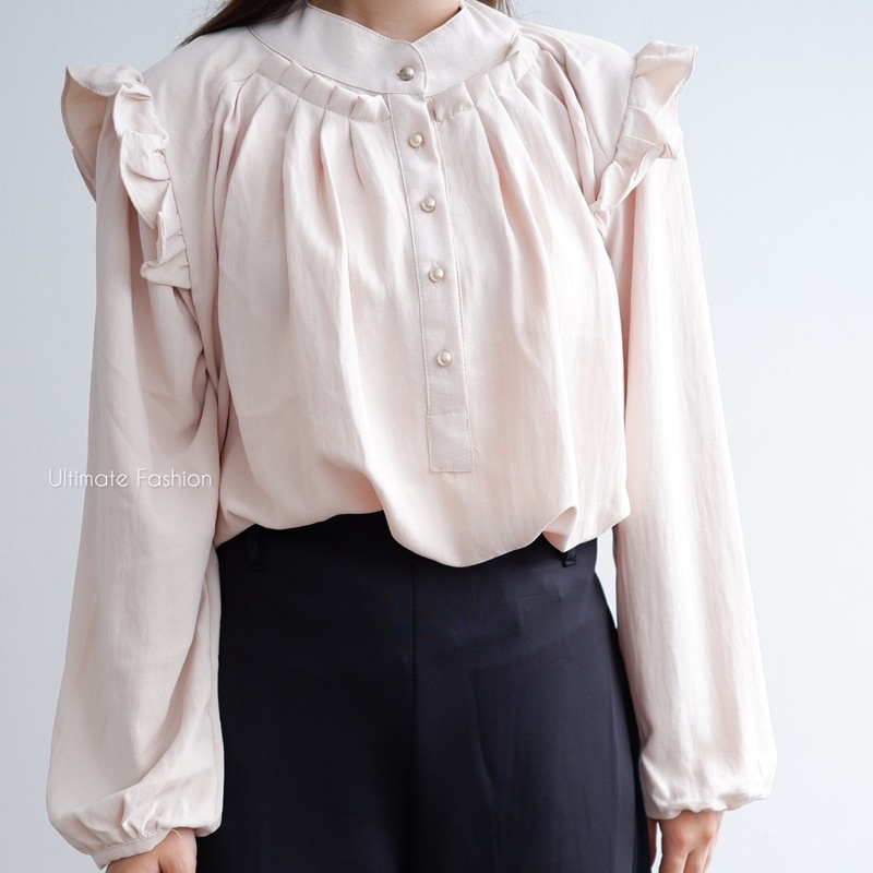 Sohee Blouse Import - Atasan Crinkle Premium - Top Wanita Busui Rakku