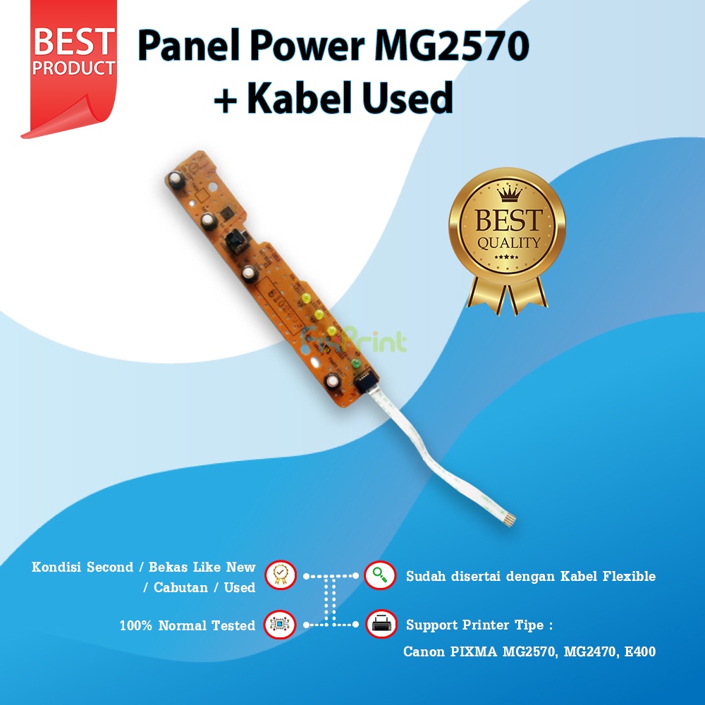 Panel Power Canon MG2470 MG2570 MG2570s E400 E410 E460 + Kabel Flexible