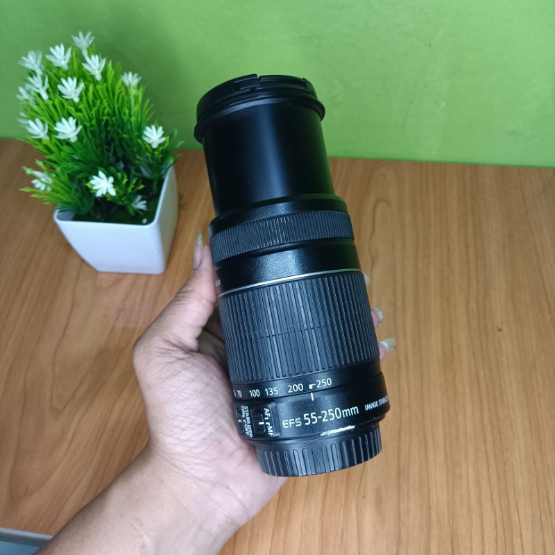 CANON 55-250MM IS II LENSA TELE CANON 55-250MM TERLARIS DISHOPEE