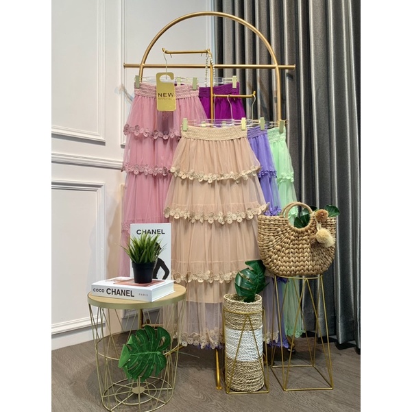 FW R579 Rok Tutu Susun Renda Import Premium Quality