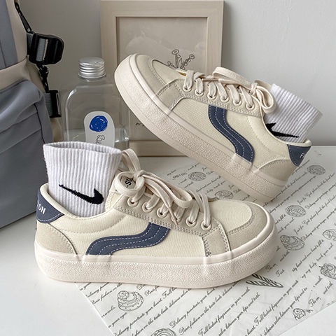 M Footwear - Sepatu Sneakers Casual Import Wanita - CSG6102 Cream