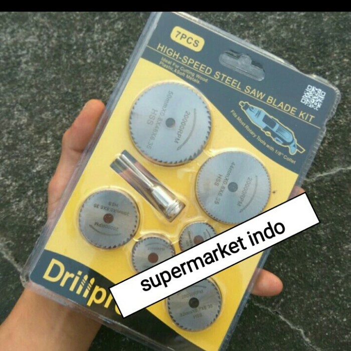 [READY] 7Pcs Mata Gergaji Potong Mini Grinder Untuk Kayu Akrilik PlastikDll / Perlengkapan Rumah Tan