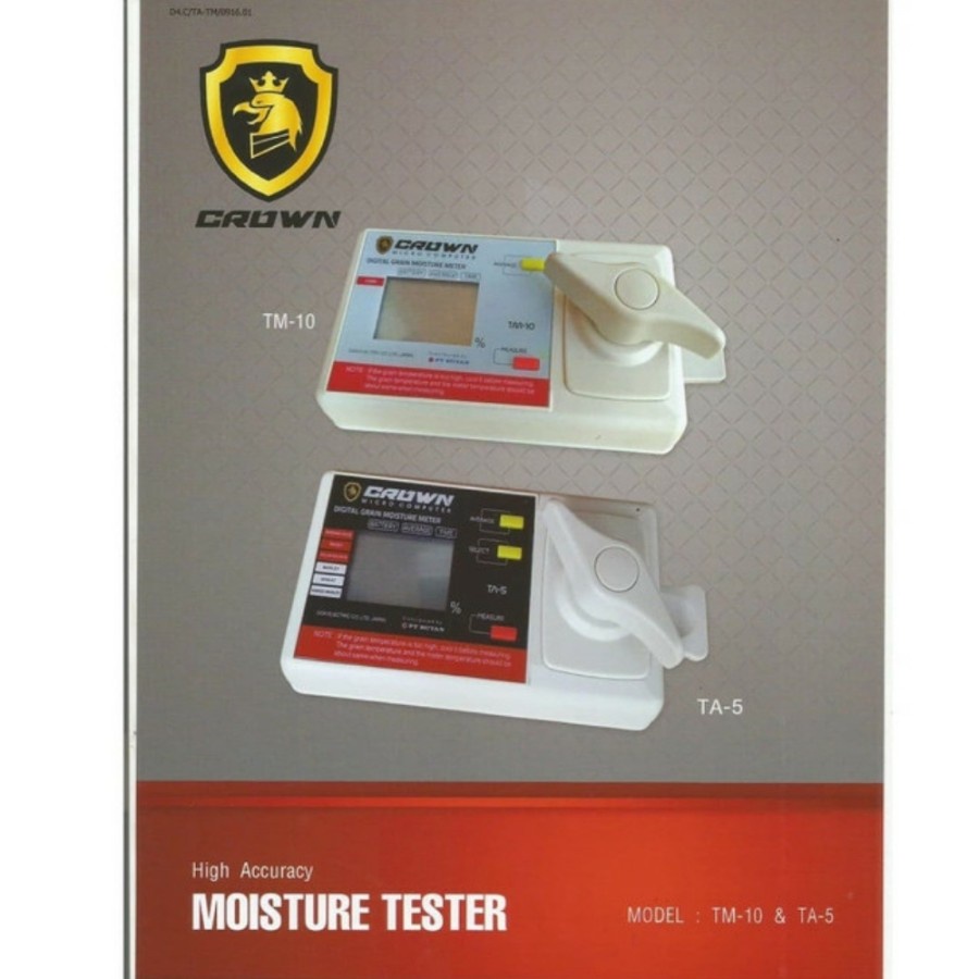 ALAT Ukur Kadar Air Kelembapan Jagung / Moisture Tester Crown TM10