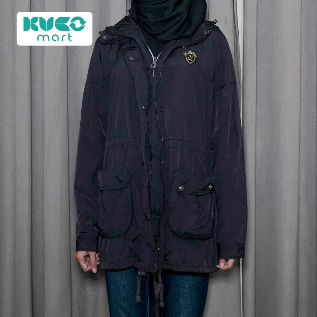 Jaket Parka JCB - Abu Abu Gelap