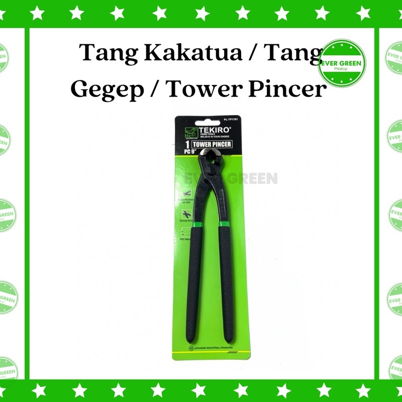 Tang Gegep Tekiro 9" Tang Kakatua 9 inch Tower Pincer Tang Capit Potong Alat Potong Serbaguna