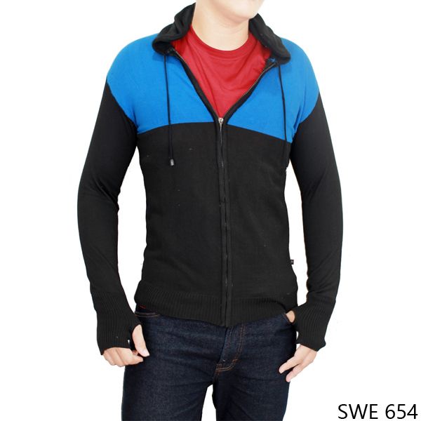 Sweater Pria Rajut Rajut Kombinasi Warna – SWE 631