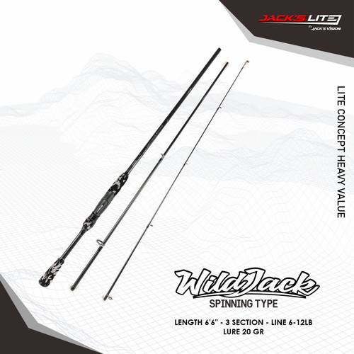 Jack's Vision Joran Pancing Wildjack Spinning Rods Jackslite