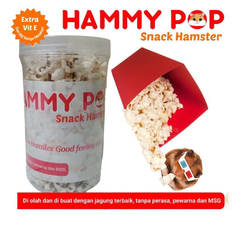 Makanan Hamster Snack Hamster Popcorn Hammy Pop