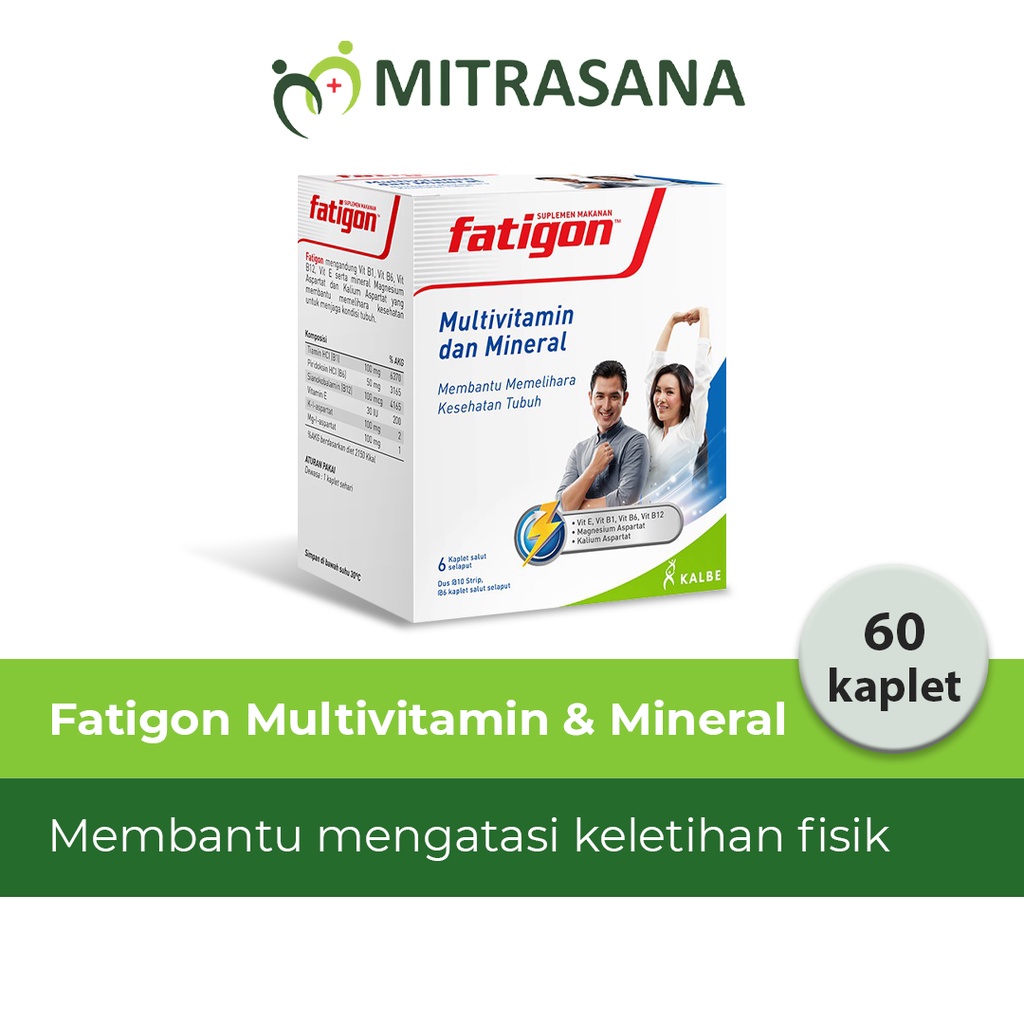 Fatigon Multivitamin 6 Kaplet 10 Strip