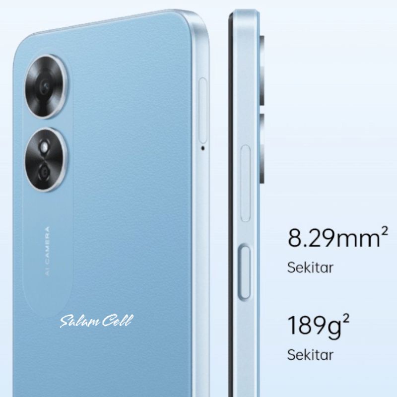 Oppo A17 Ram 4+4/64GB Camera 50mp Baterai 5.000mAh Original Garansi Resmi