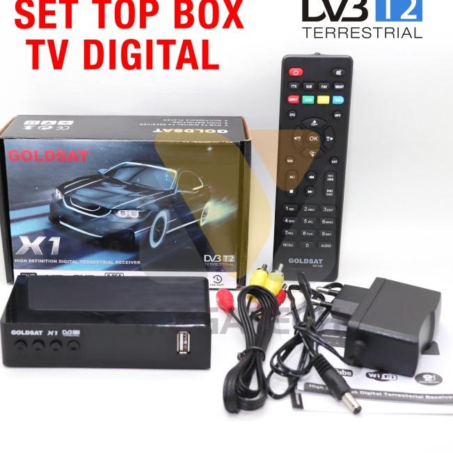 Set Top Box GOLDSAT X1 DVB T2 / Receiver TV Digital Terrestrial
