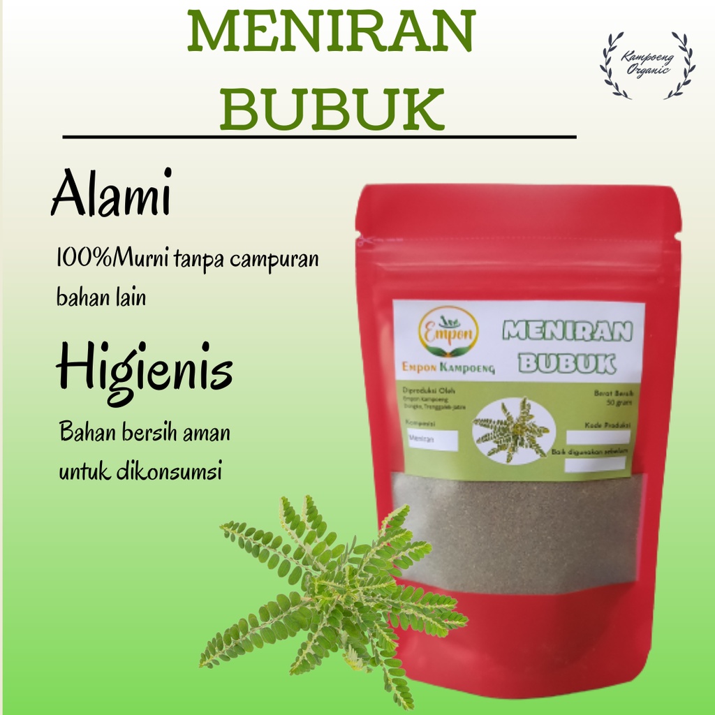 

Bubuk Daun Meniran Hijau Phyllanthus Urinaria Powder Minuman Jamu Bubuk Serbuk Kering Herbal Tradisional Asli Alami Murni Organik