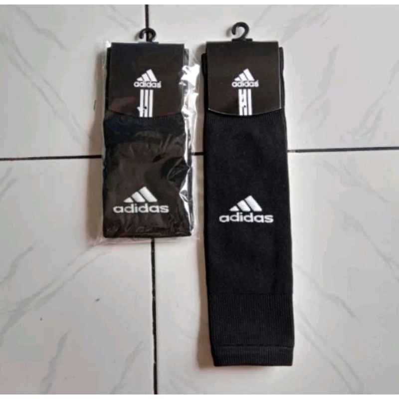 grosir!!! ( 1 lusin ) kaos kaki BOLA Adidas hitam dan putih panjang selutut orang dewasa gambar real pick peking rapih